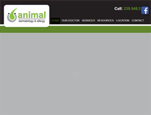 Tablet Screenshot of animalderm.net